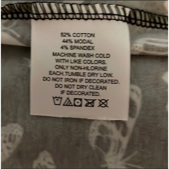 ATTIC SALT Black & White Butterfly Print 3/4 Sleeve Shift Mini Dress Sz L NEW Br - Picture 4 of 4